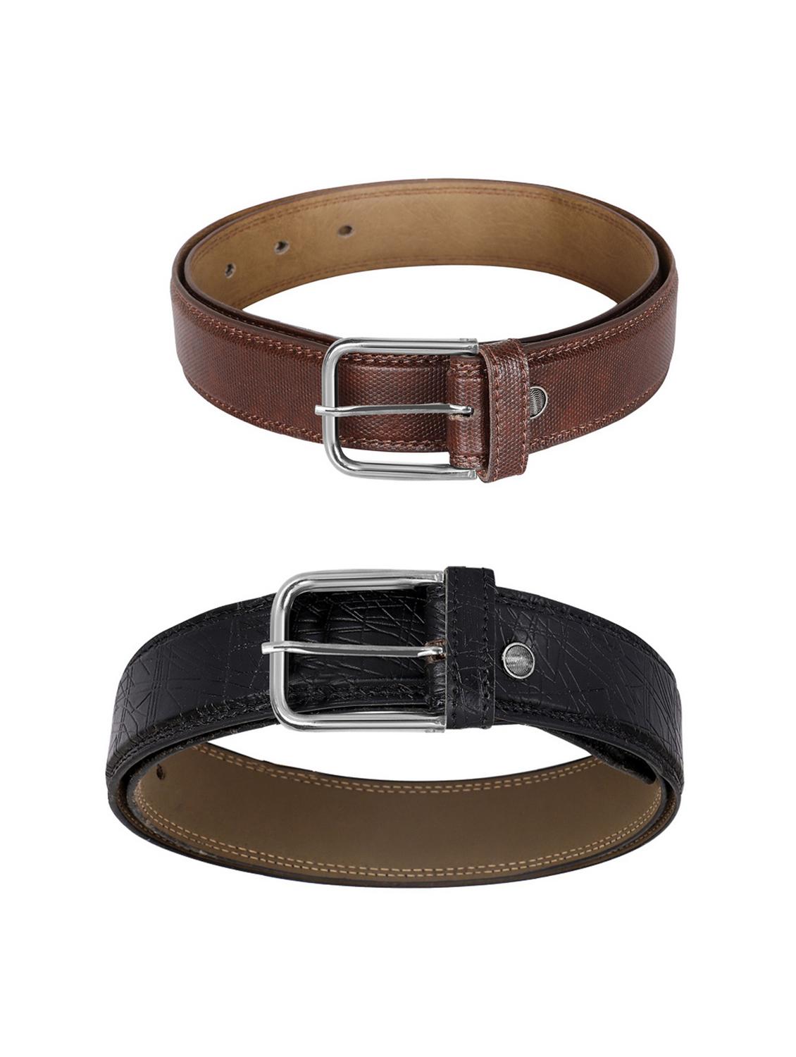 pack of 2 leatherette belt - 19227162 - Standard Image - 2