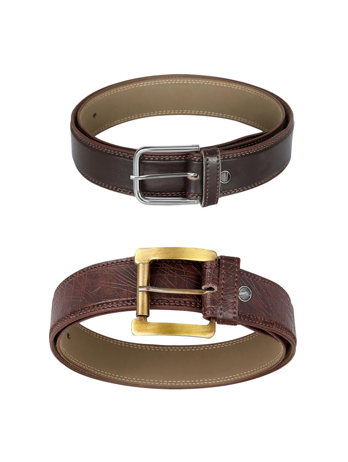 combo pack of brown leatherette belts - 19227450 - Standard Image - 2