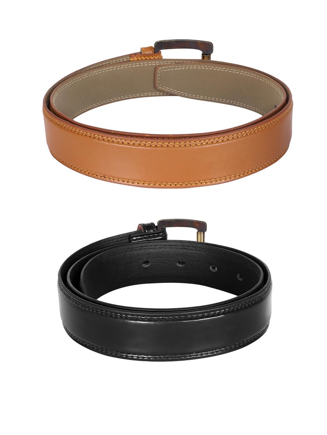 pack of 2 leatherette belt - 19228587 - Standard Image - 2