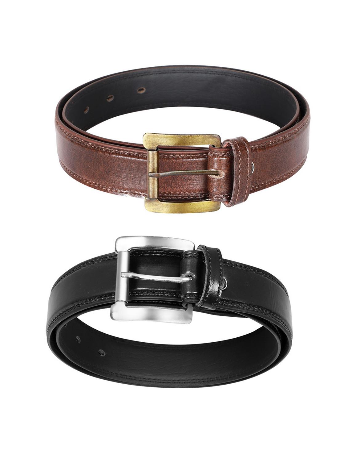 pack of 2 leatherette belt - 19228615 -  Standard Image - 2