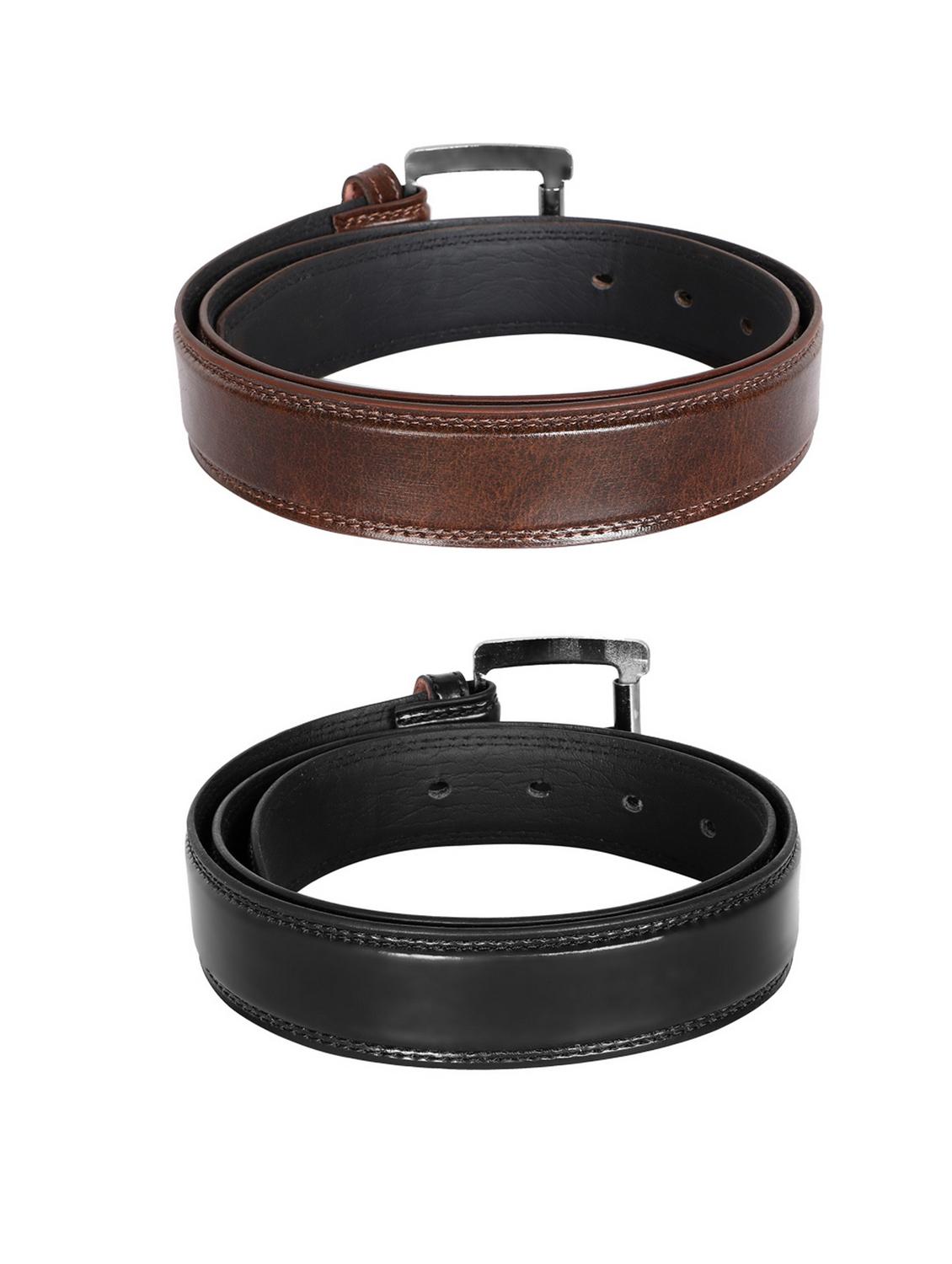 pack of 2 leatherette belt - 19228616 -  Standard Image - 2