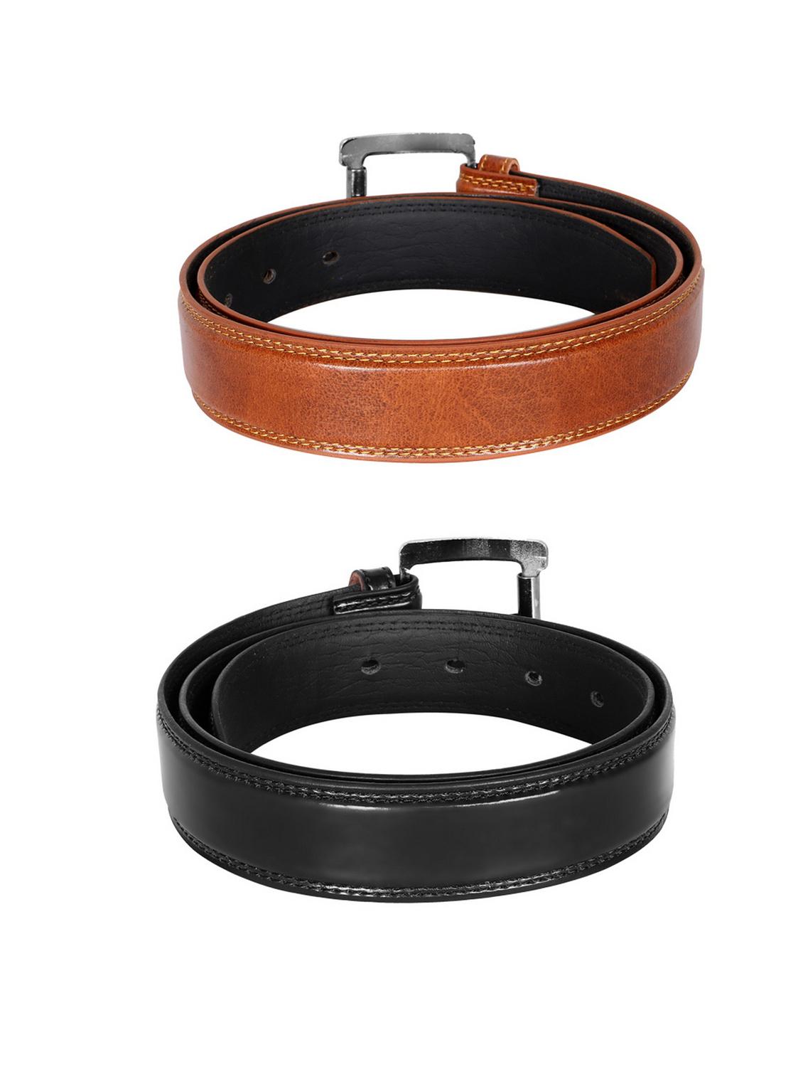 pack of 2 leatherette belt - 19228622 - Standard Image - 2