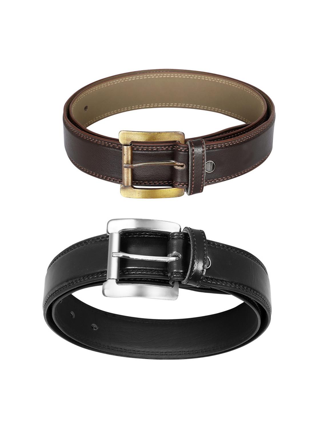 pack of 2 leatherette belt - 19228669 - Standard Image - 2