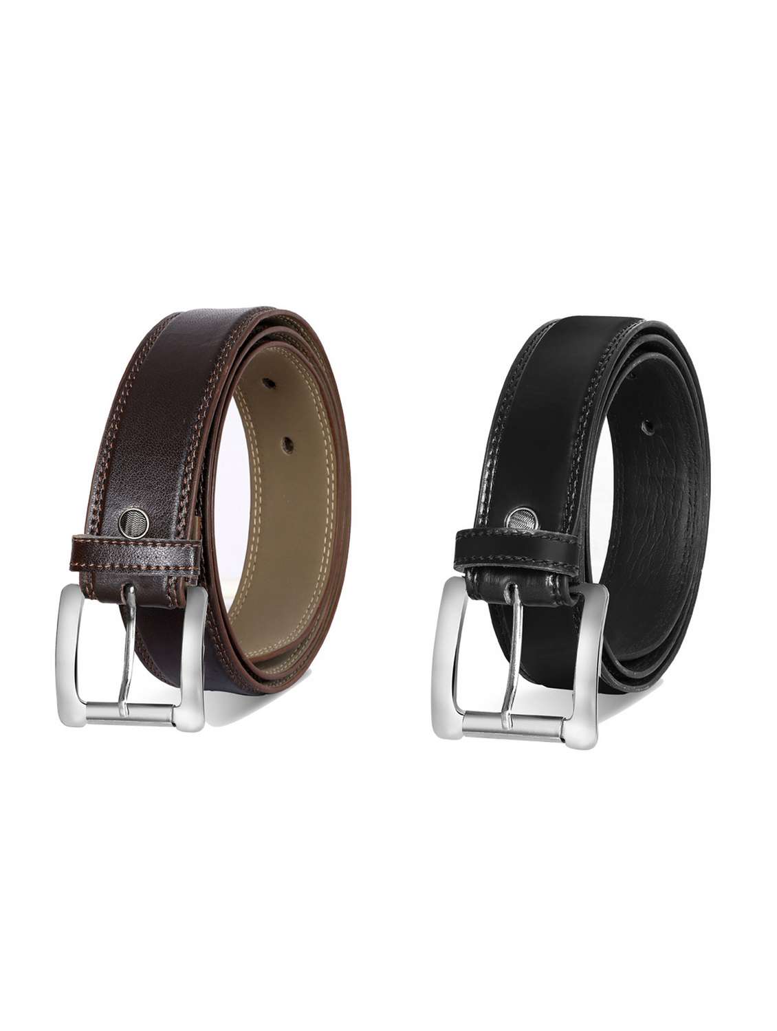 pack of 2 leatherette belt