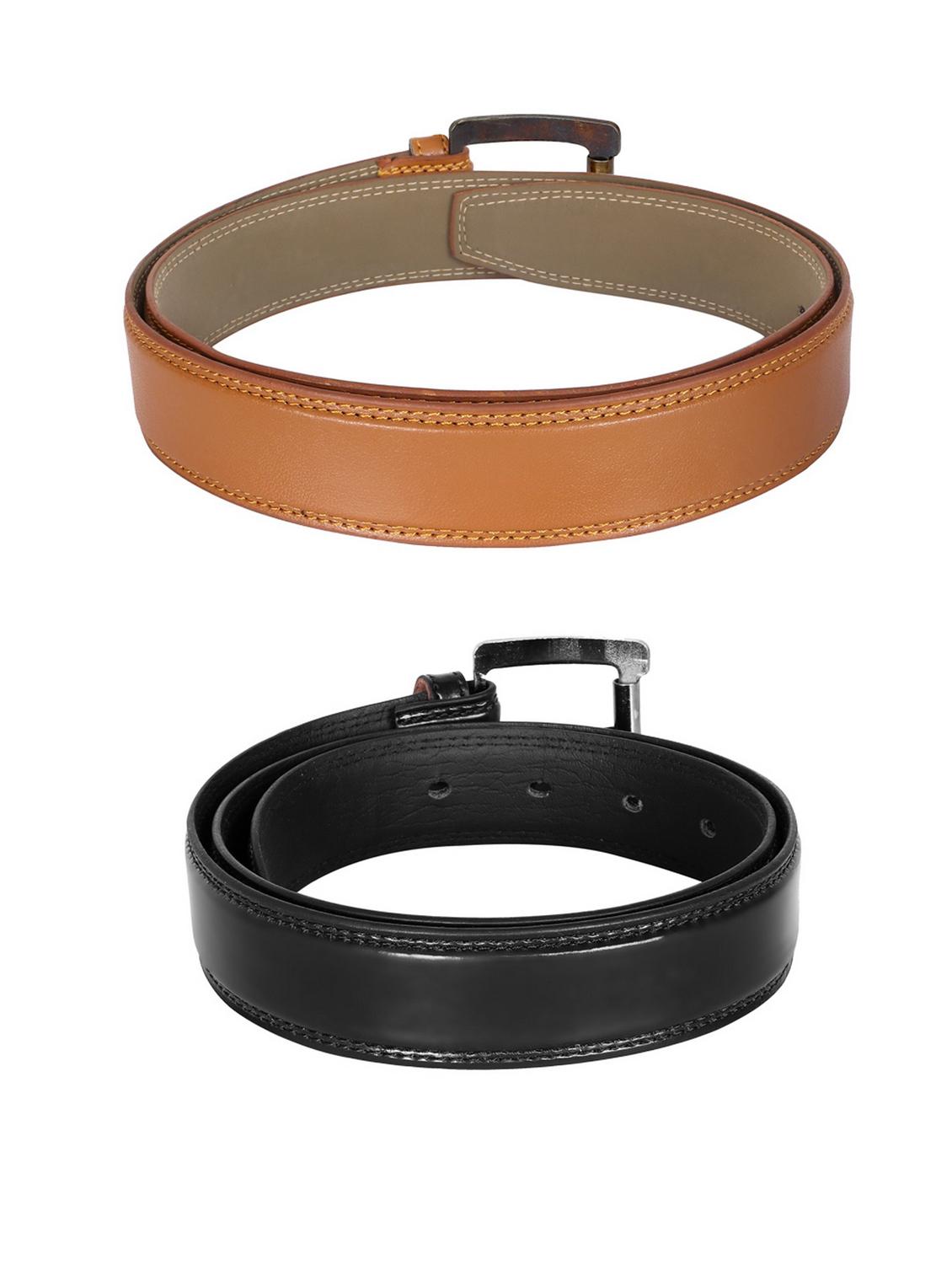 pack of 2 leatherette belt - 19228675 - Standard Image - 2