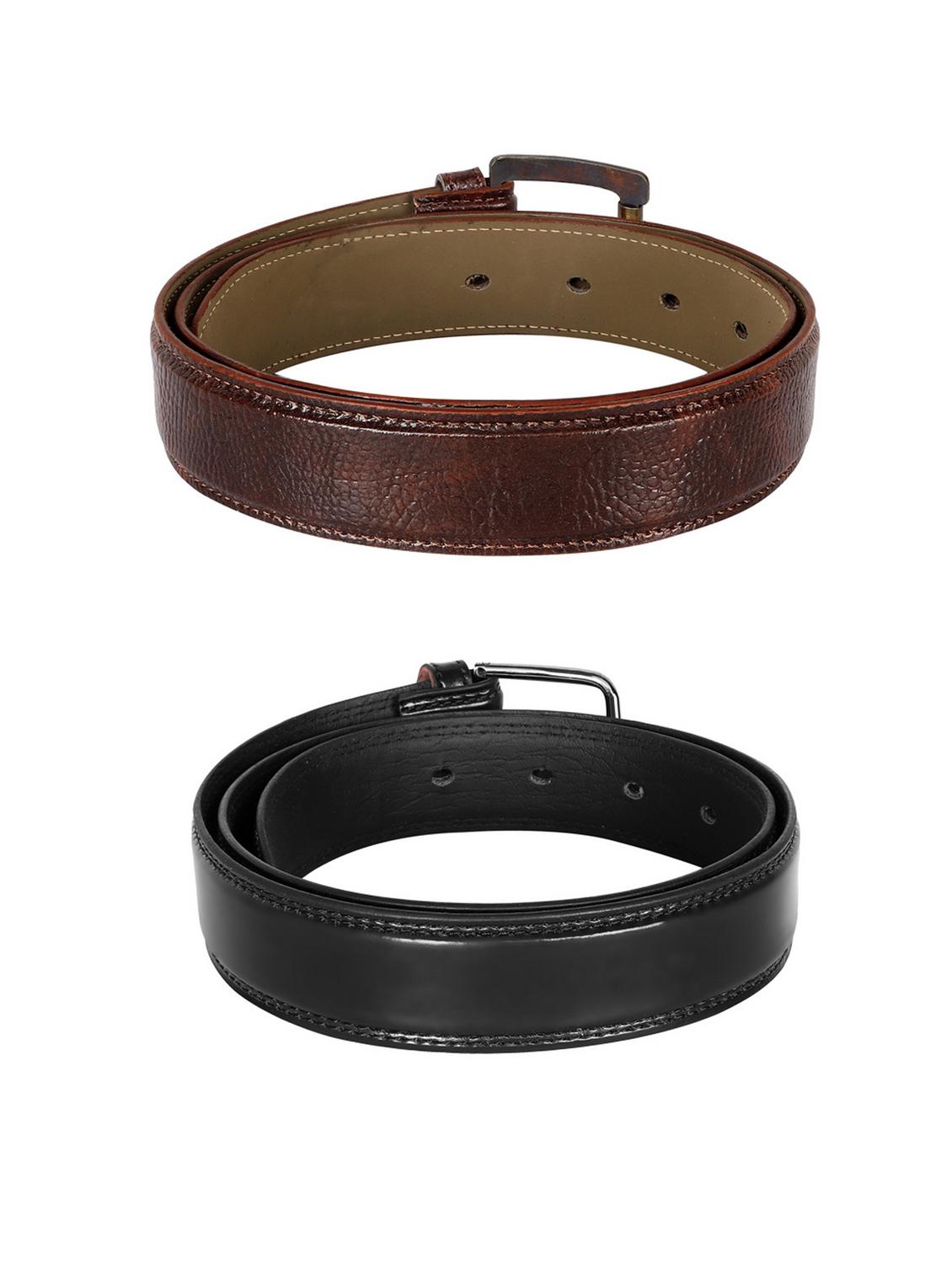 pack of 2 leatherette belt - 19228824 - Standard Image - 2