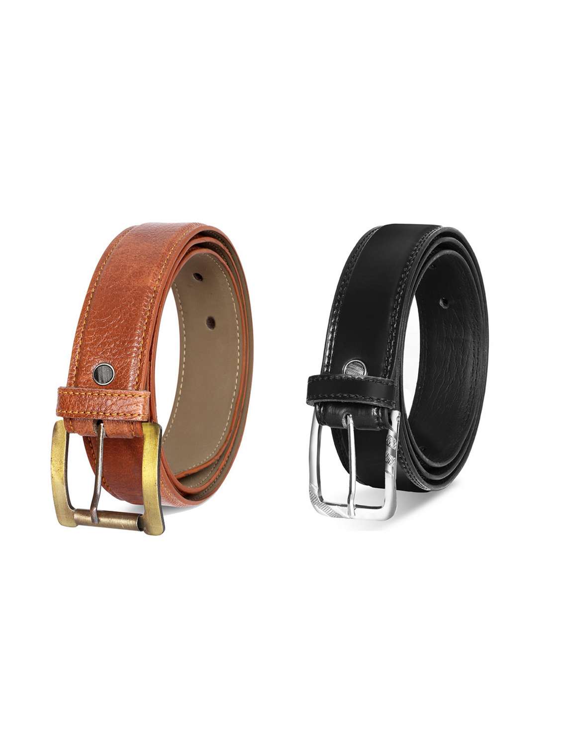 pack of 2 leatherette belt