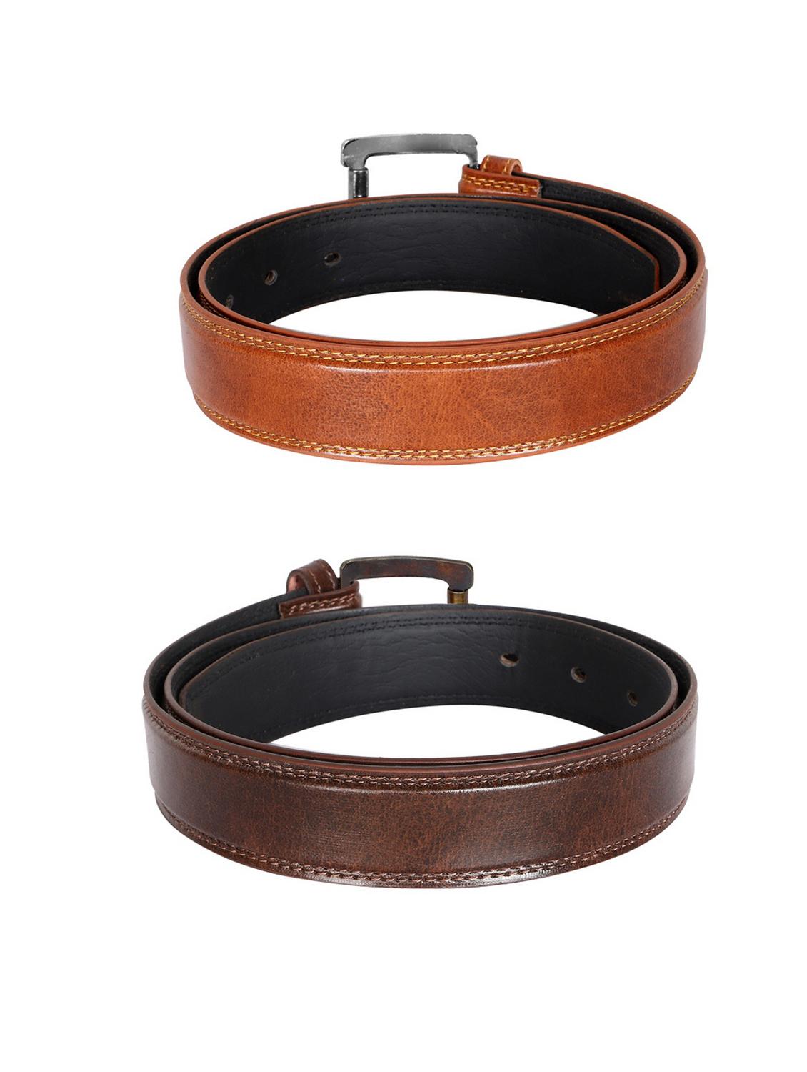 pack of 2 leatherette belt - 19229047 -  Standard Image - 2