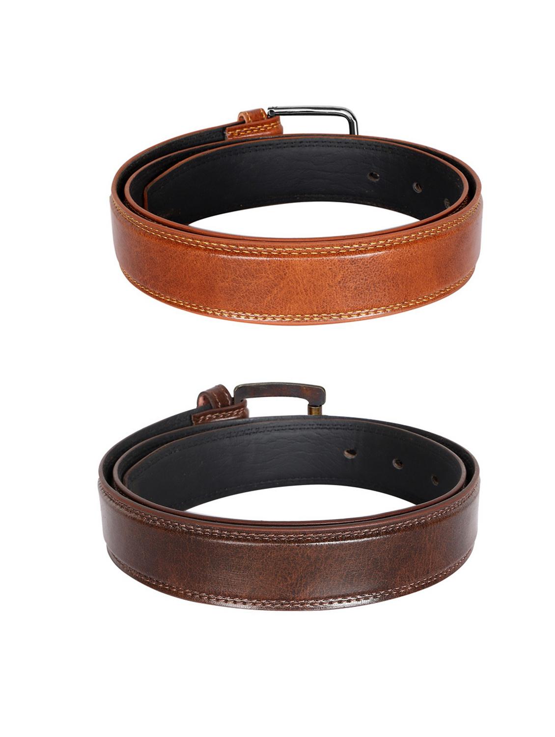 pack of 2 leatherette belt - 19229049 - Standard Image - 2