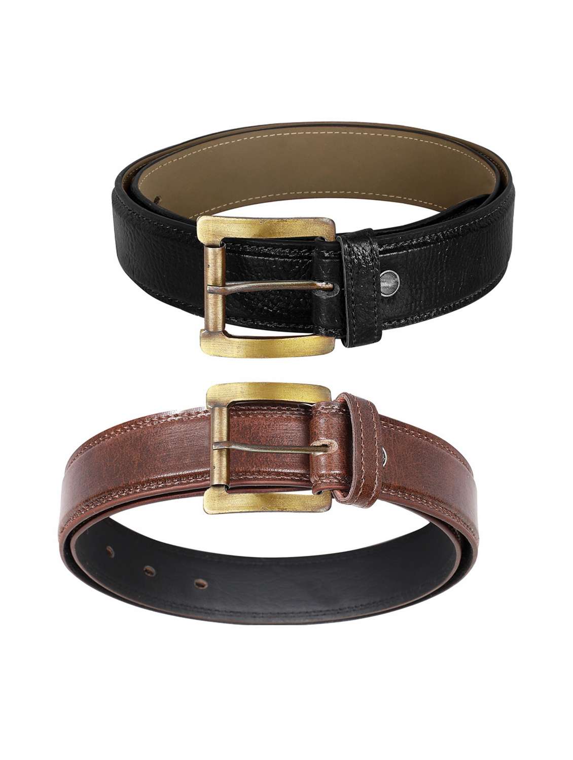 pack of 2 leatherette belt - 19229070 - Standard Image - 2