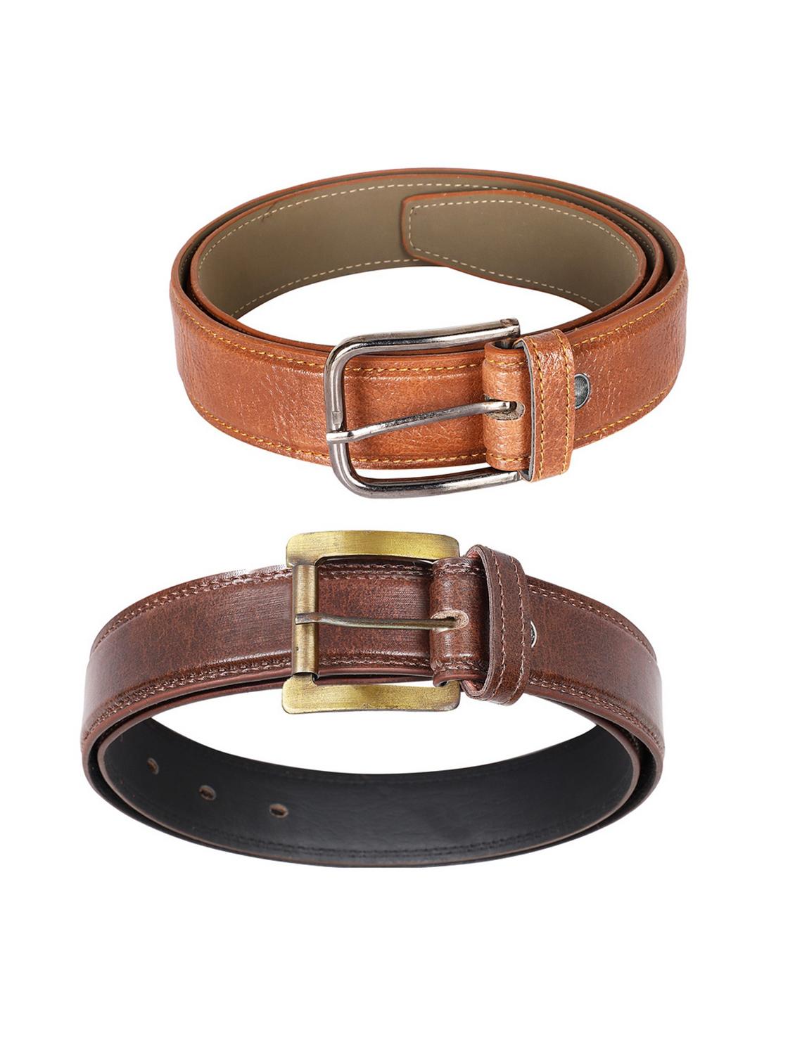 pack of 2 leatherette belt - 19229085 - Standard Image - 2