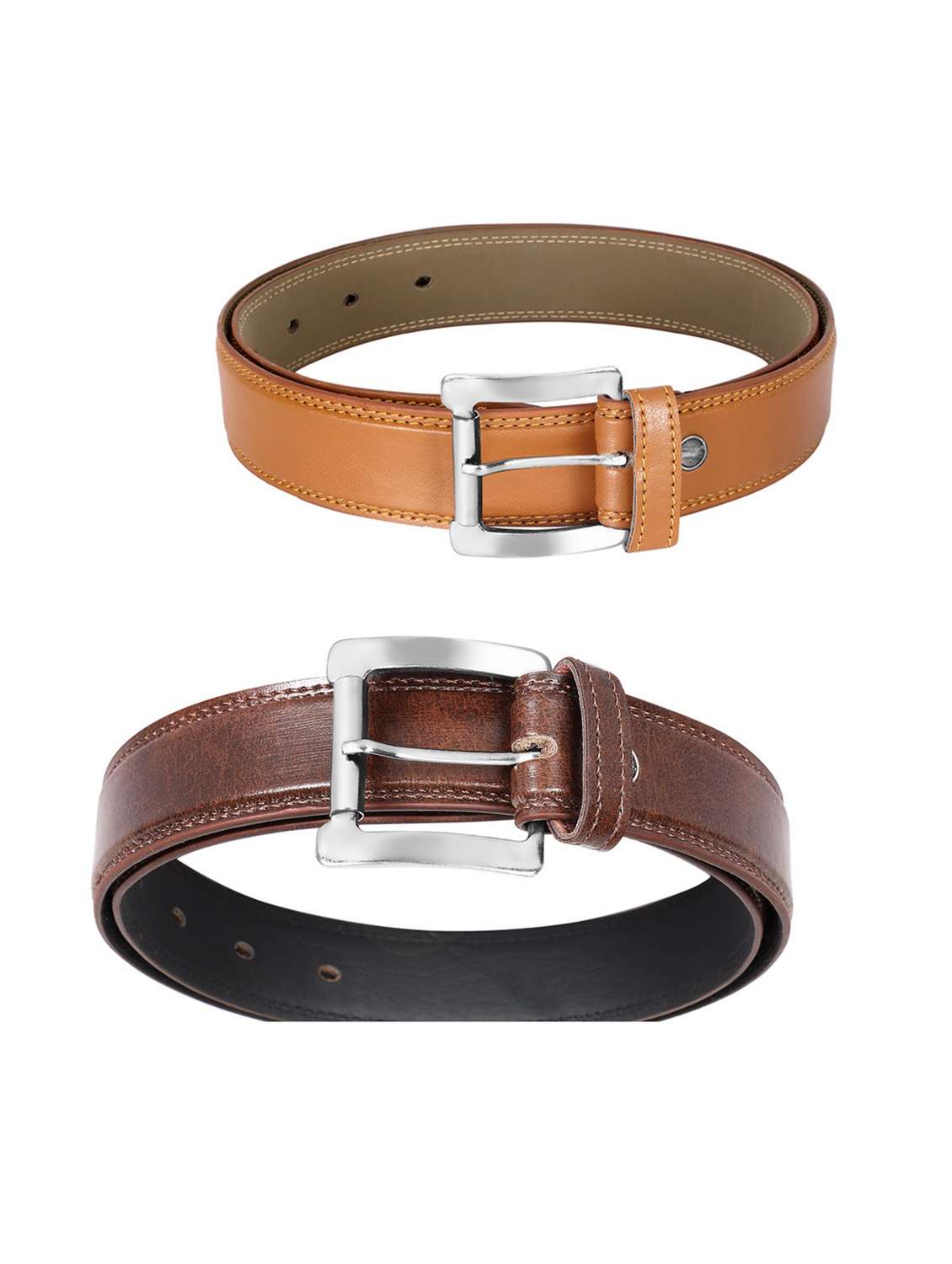 pack of 2 leatherette belts - 19229183 - Standard Image - 2