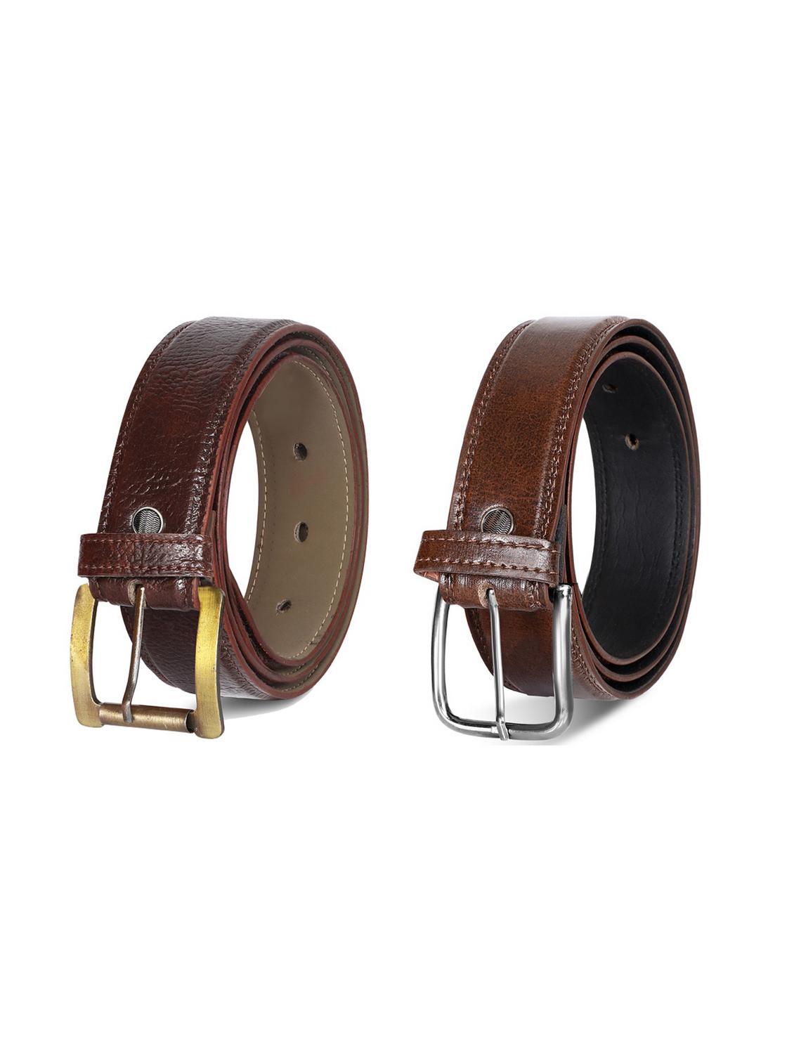 brown leatherette belt - 19229319 - Zoom Image - 0