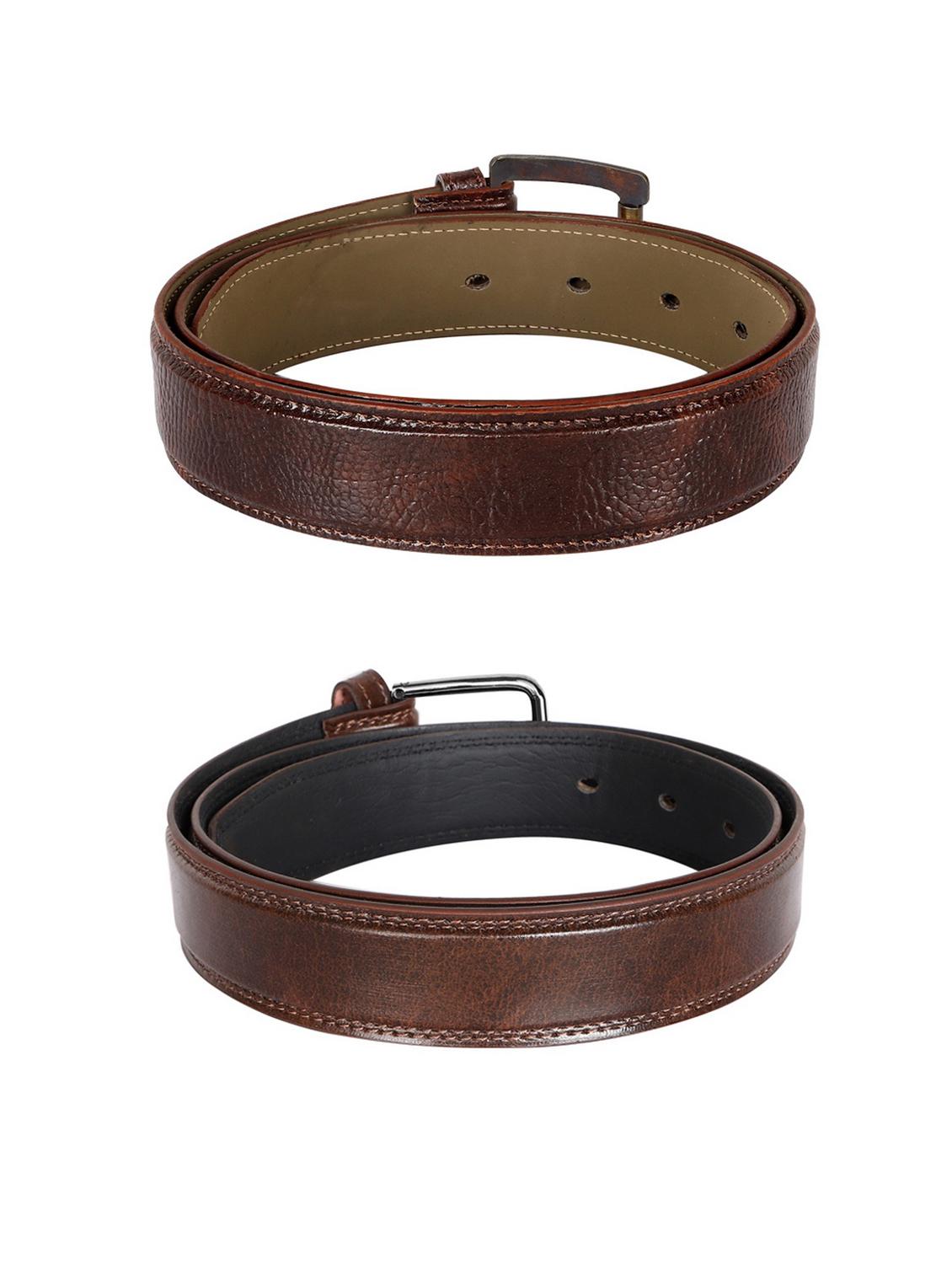 brown leatherette belt - 19229319 - Standard Image - 2