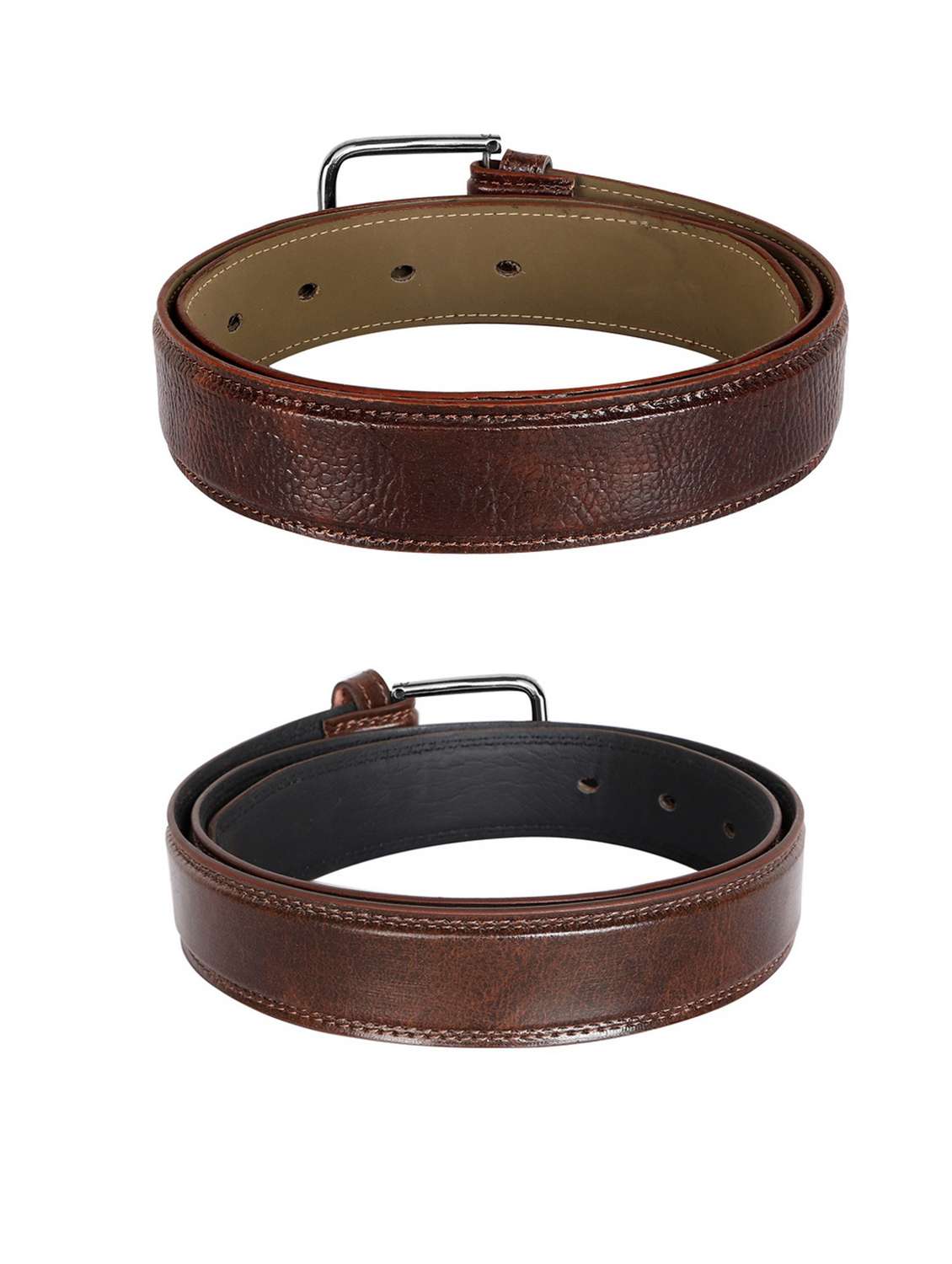brown leatherette belt - 19229322 - Standard Image - 2