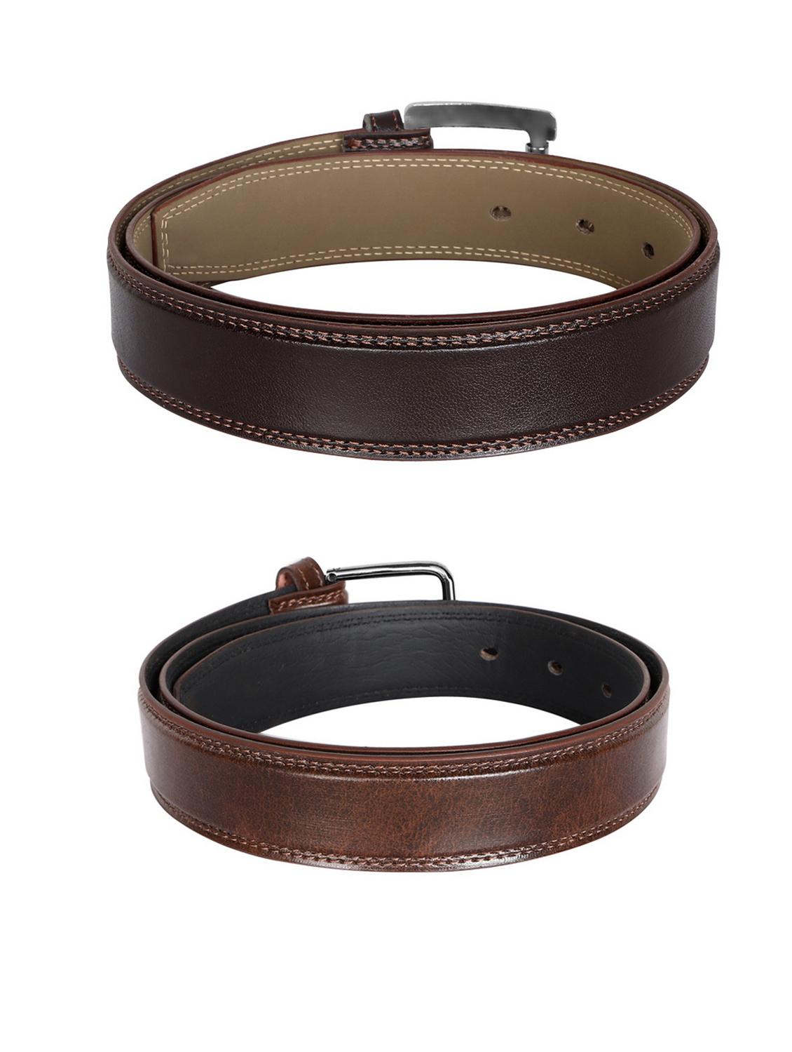 brown leatherette belt - 19229338 - Standard Image - 2
