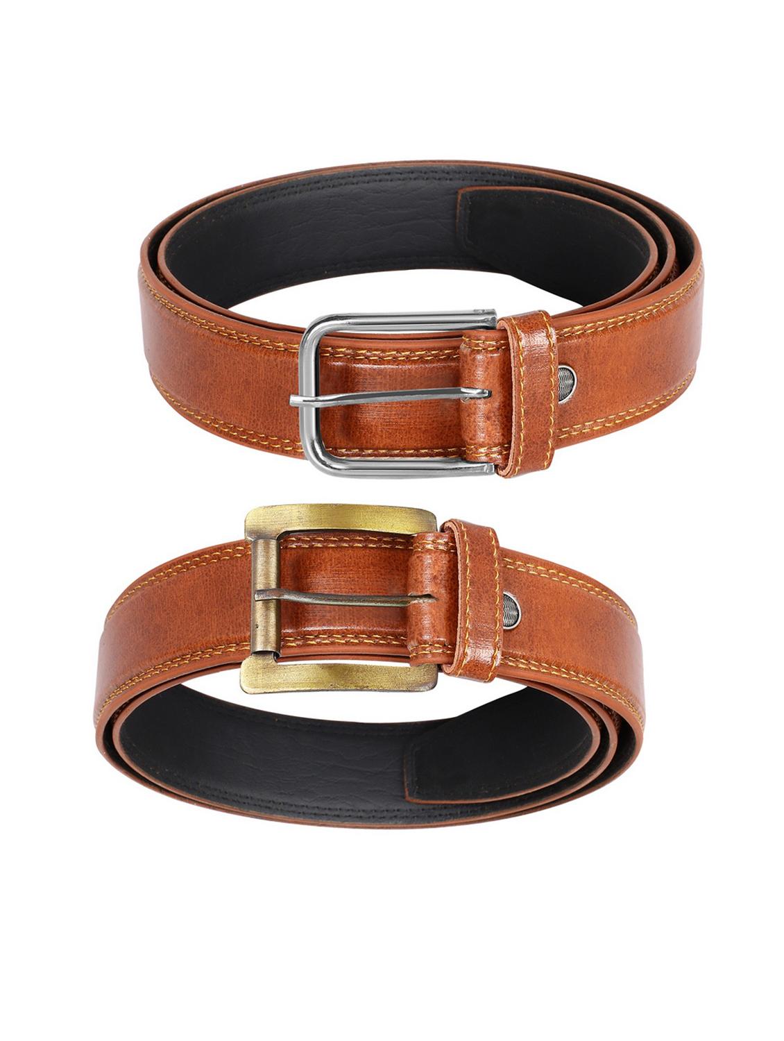 pack of 2 leatherette belts - 19229526 - Standard Image - 2