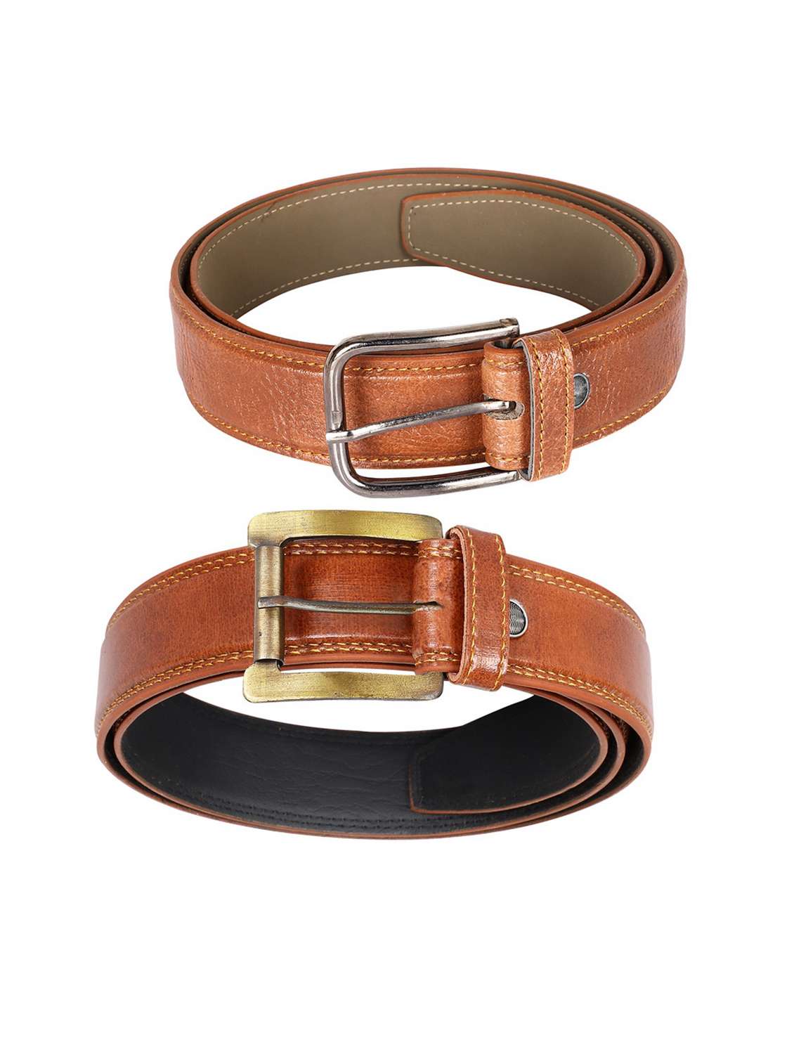 pack of 2 leatherette belts - 19229562 - Standard Image - 2
