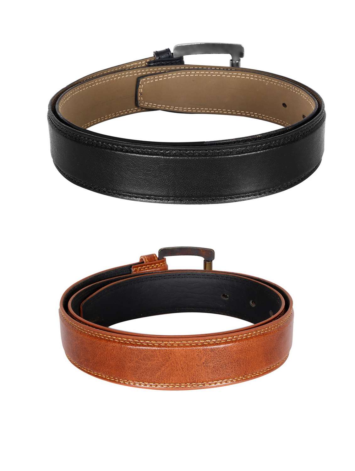 pack of 2 leatherette belts - 19229566 - Standard Image - 2