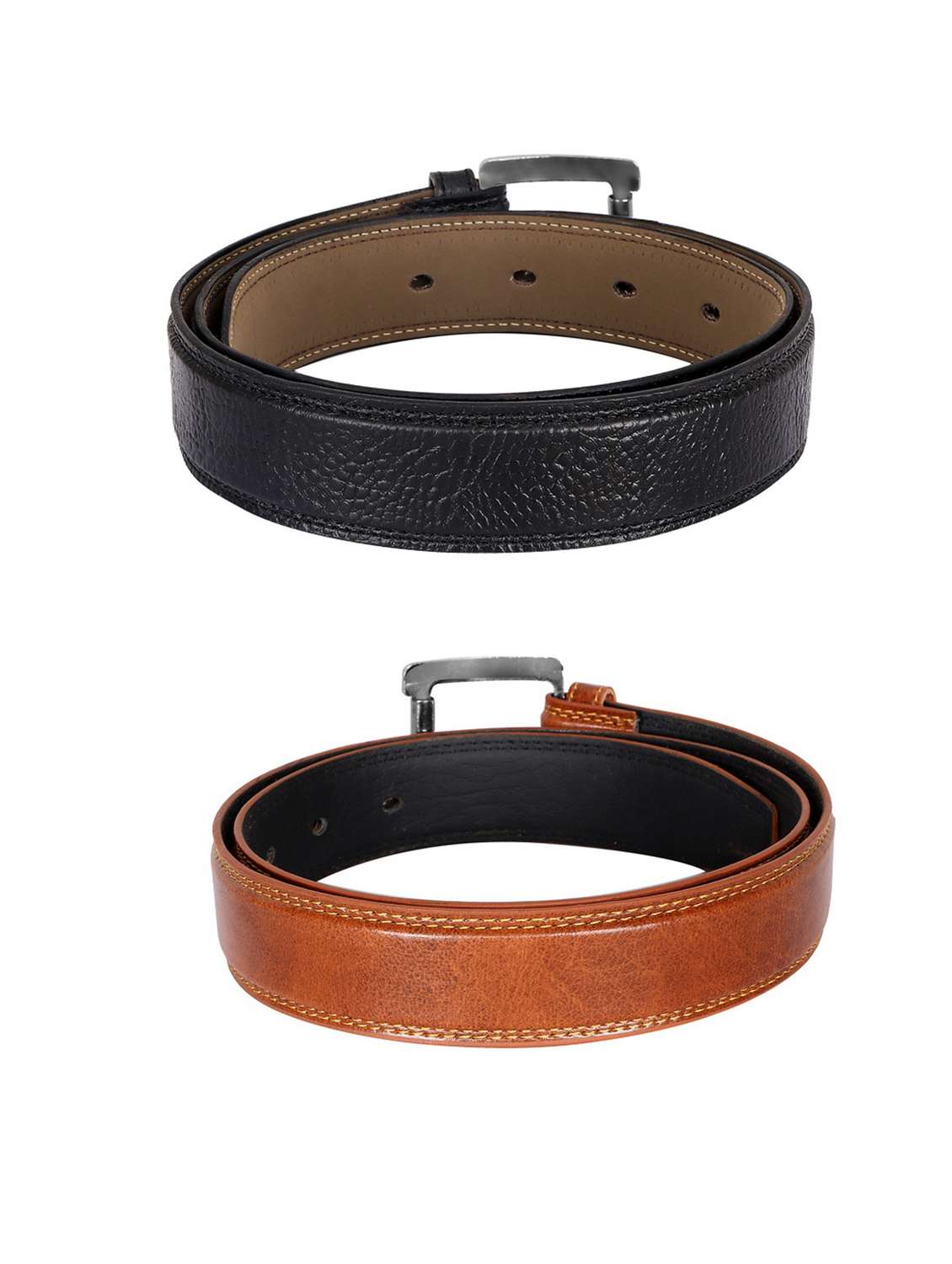 pack of 2 leatherette belts - 19229624 - Standard Image - 2