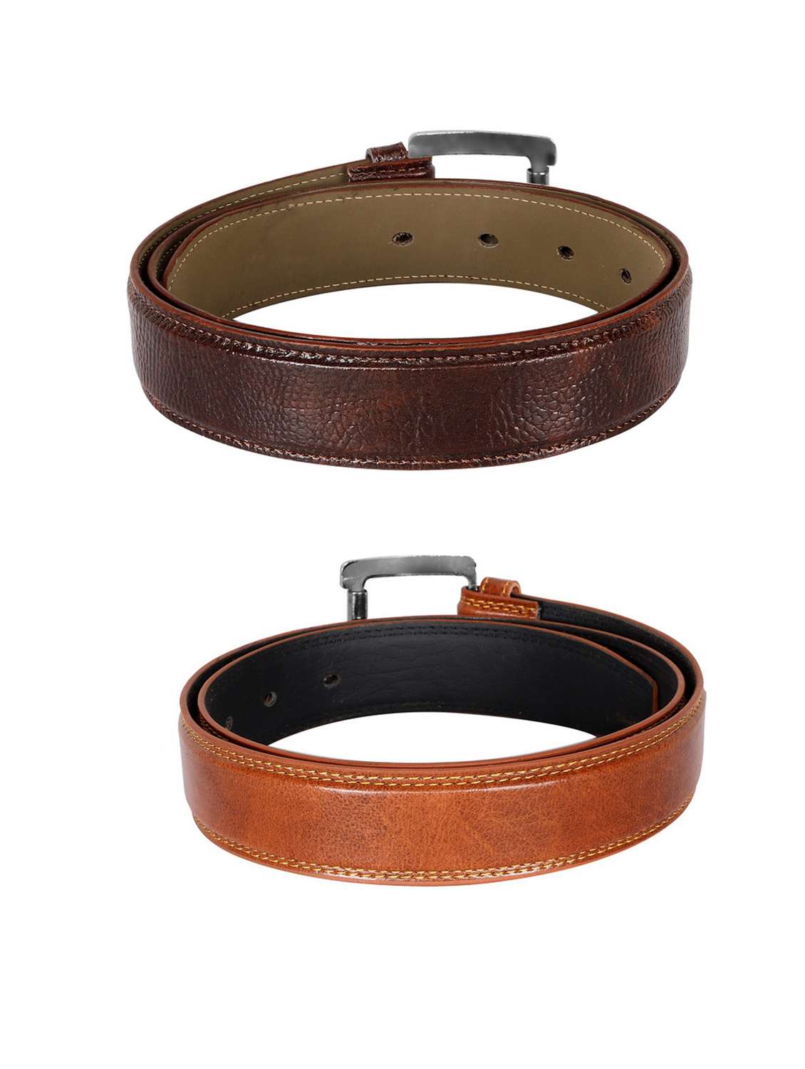 pack of 2 leatherette belts - 19229630 - Standard Image - 2