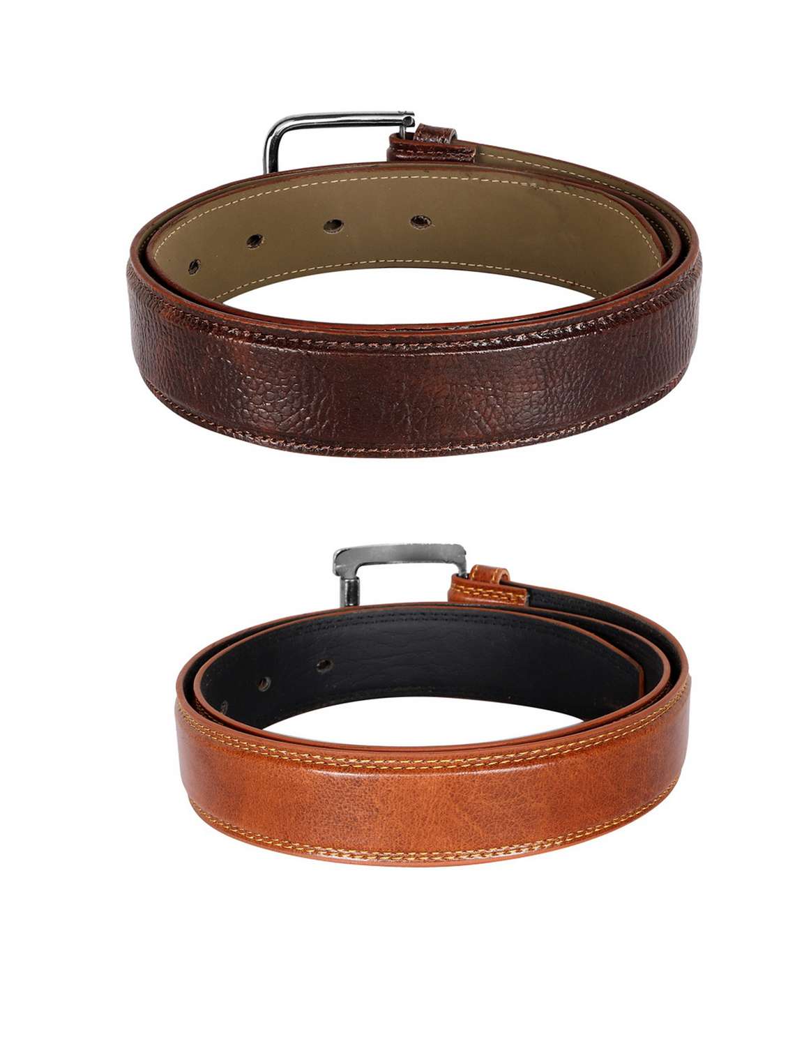 pack of 2 leatherette belts - 19229632 - Standard Image - 2