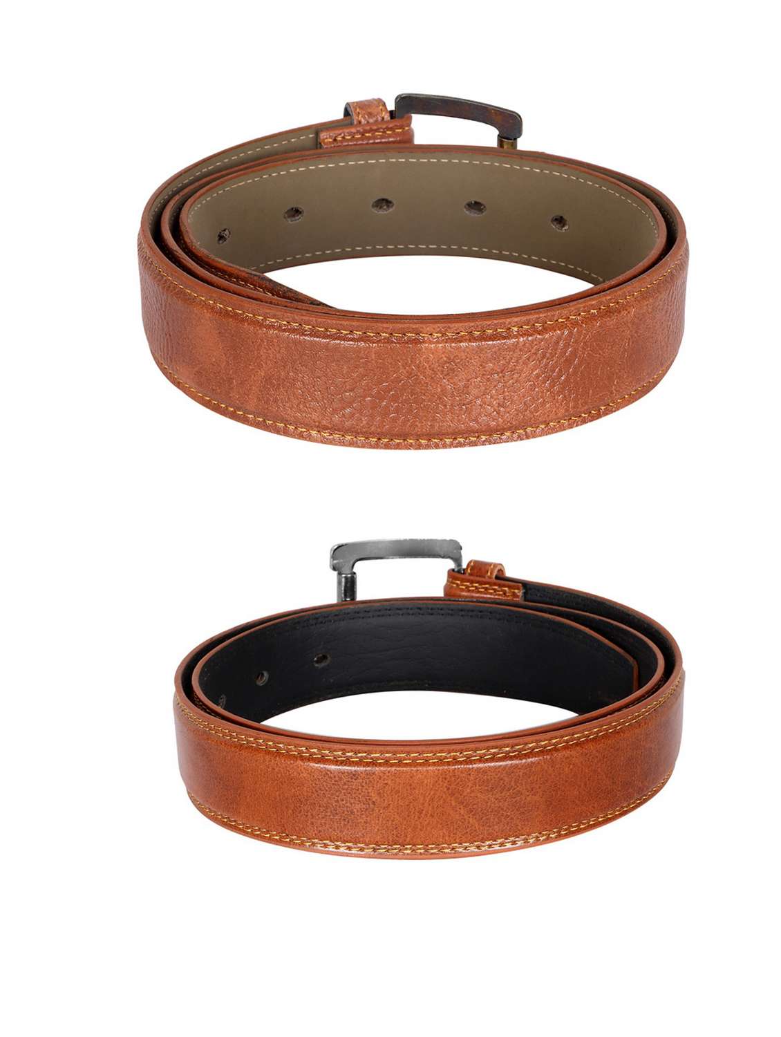 pack of 2 leatherette belts - 19229635 - Standard Image - 2