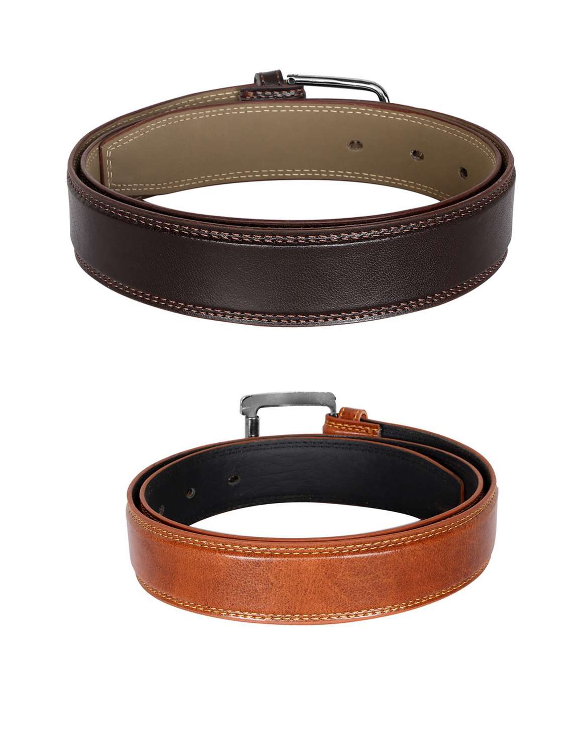 pack of 2 leatherette belts - 19229650 - Standard Image - 2