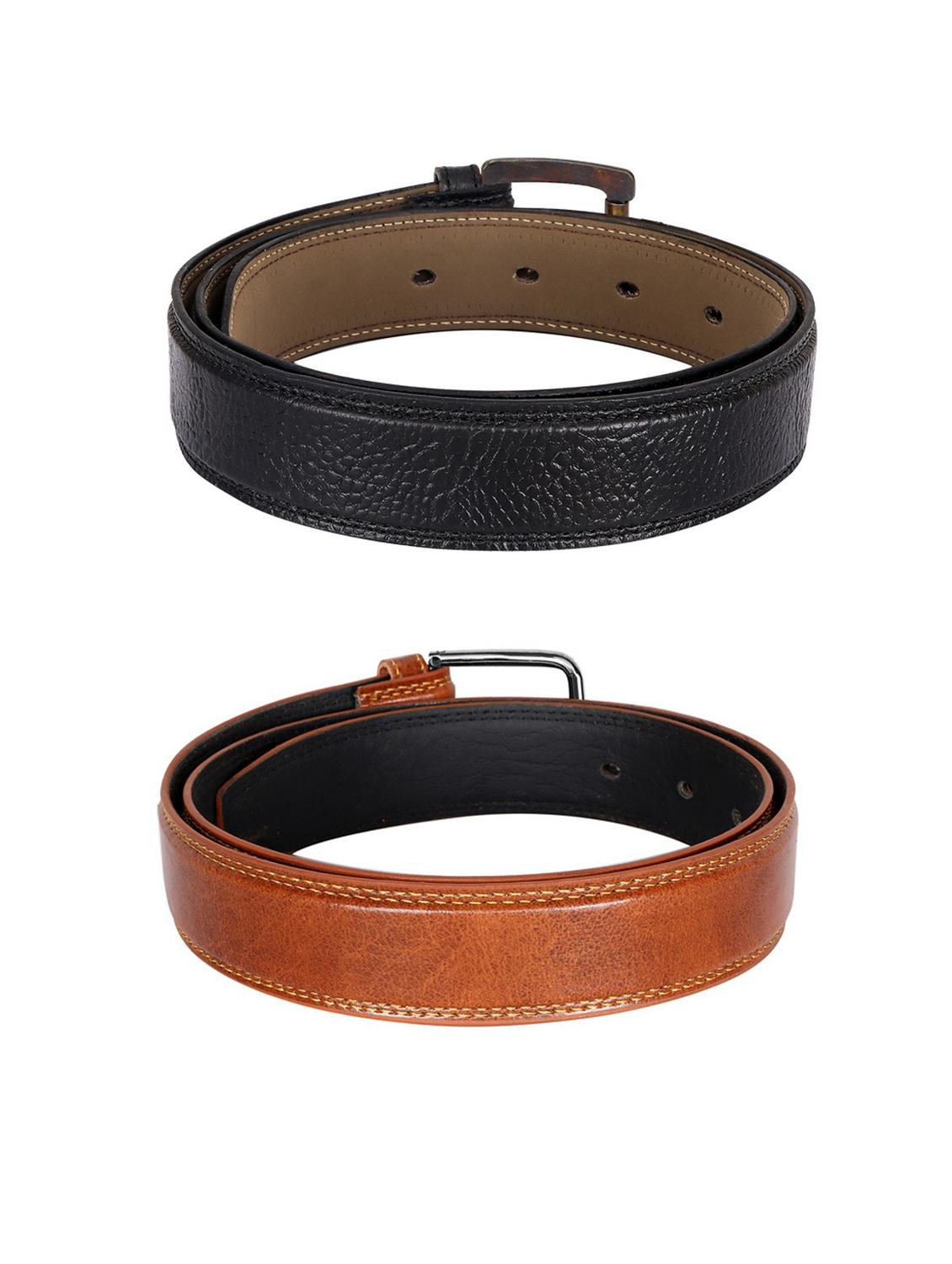 pack of 2 leatherette belt - 19229772 - Standard Image - 2