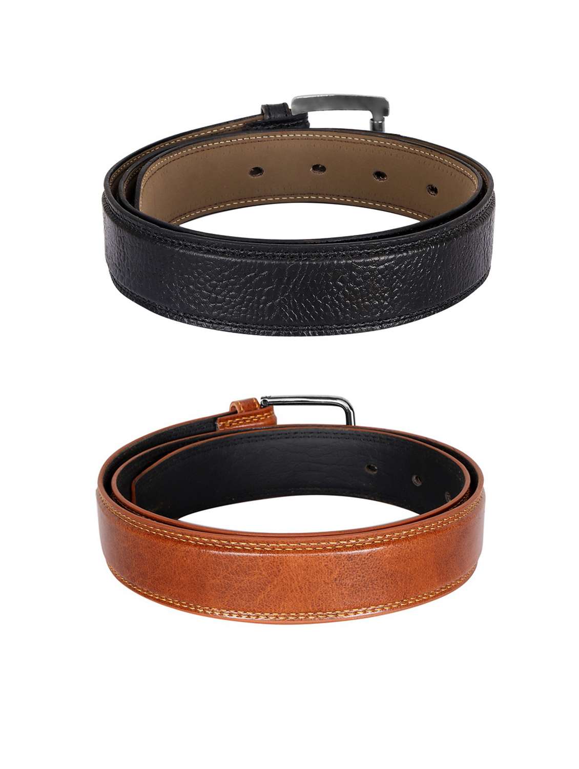pack of 2 leatherette belt - 19229773 - Standard Image - 2
