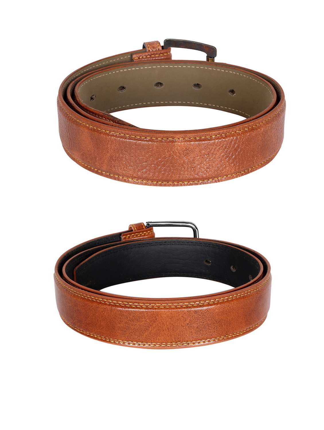 pack of 2 leatherette belt - 19229784 - Standard Image - 2