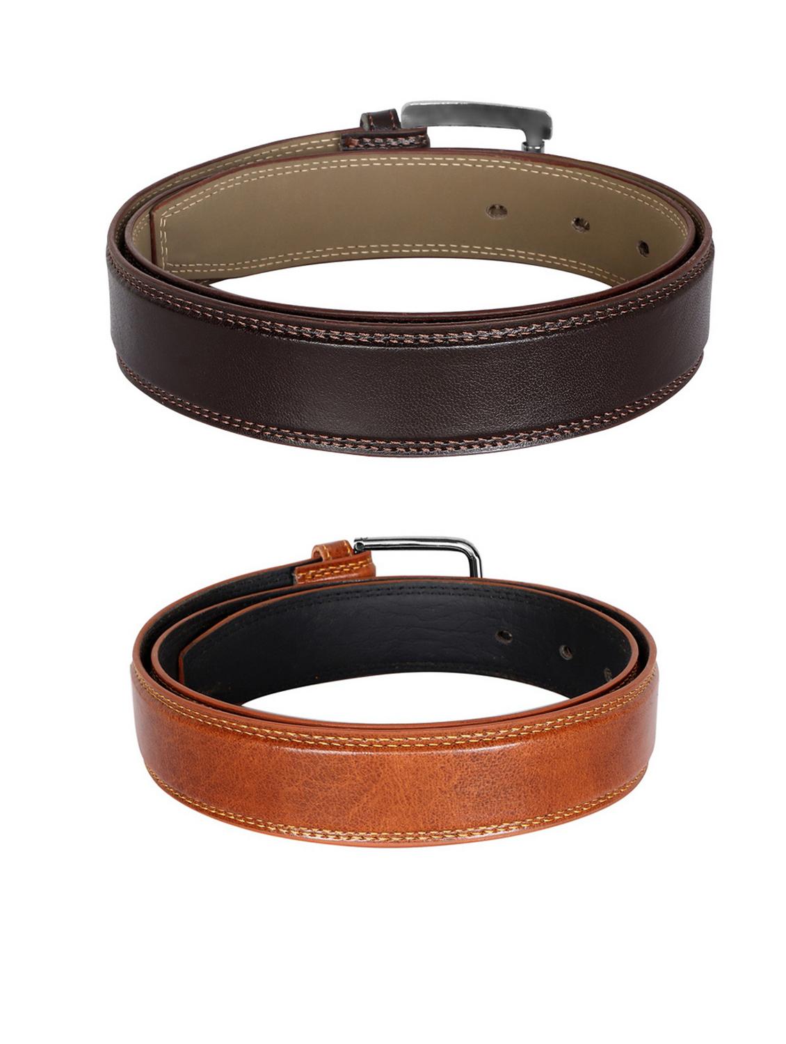 pack of 2 leatherette belt - 19229797 - Standard Image - 2