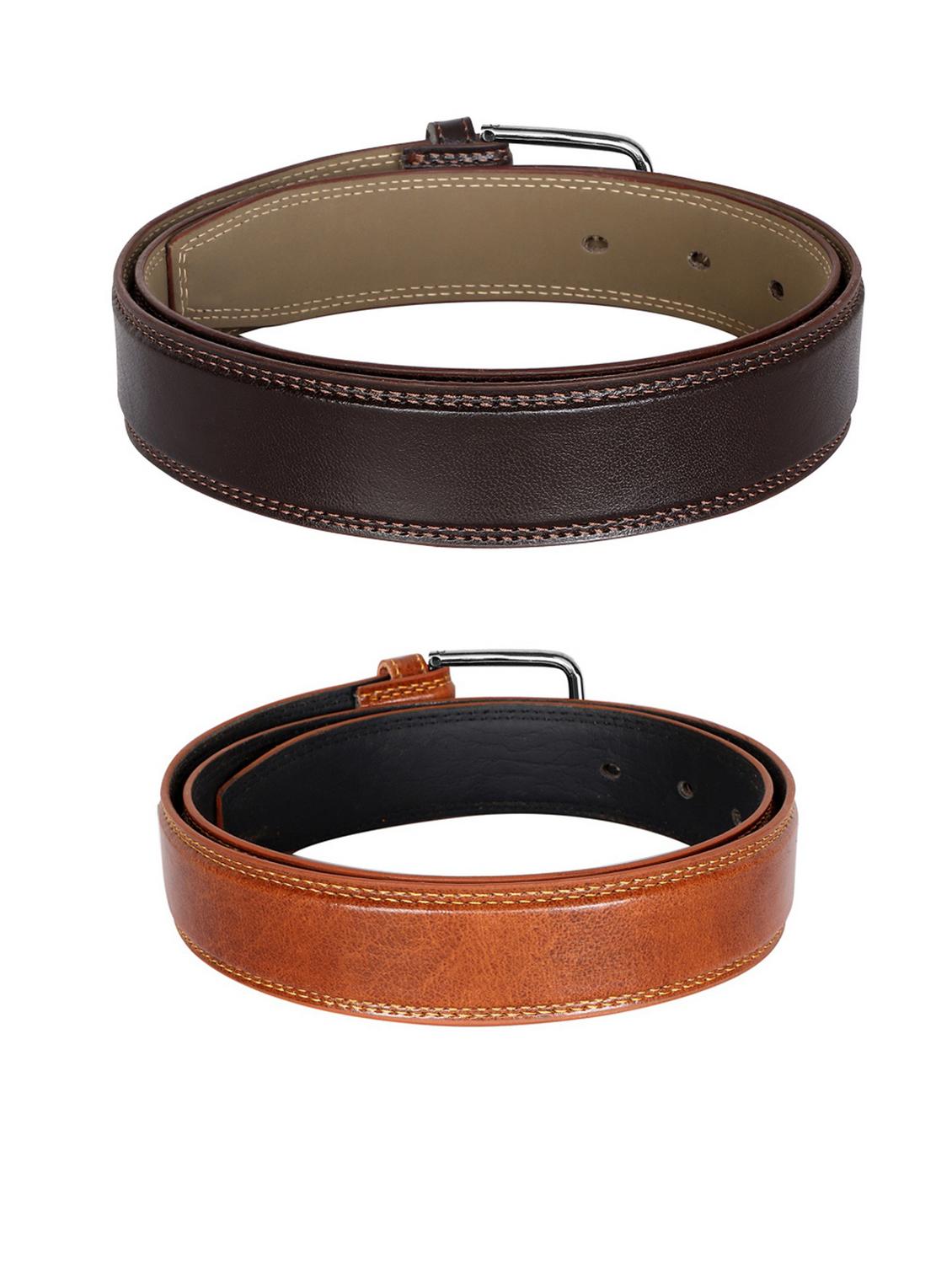 pack of 2 leatherette belt - 19229799 - Standard Image - 2