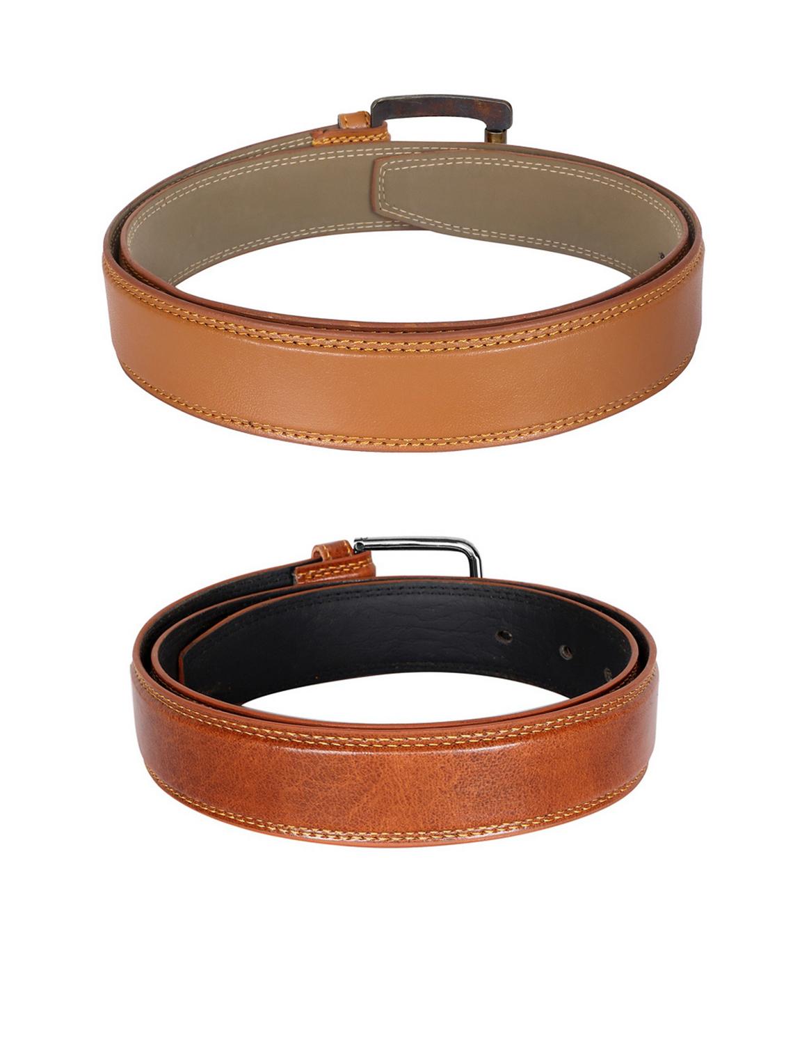 pack of 2 leatherette belt - 19229802 - Standard Image - 2
