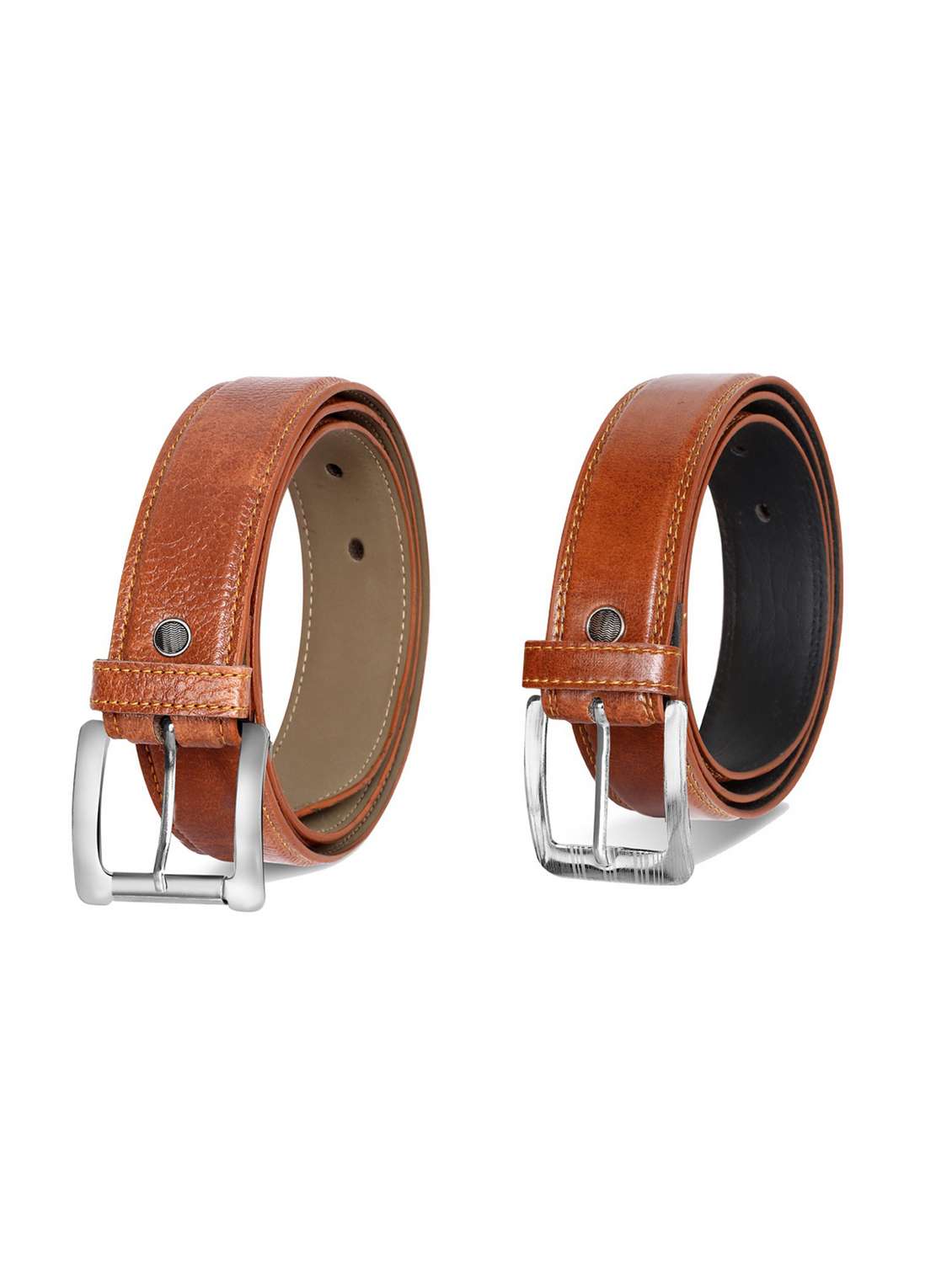 pack of 2 leatherette belt