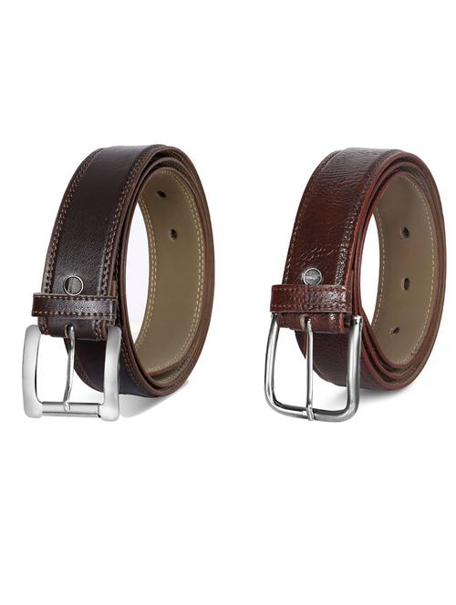 pack of 2 leatherette belt - 19231551 -  Standard Image - 0