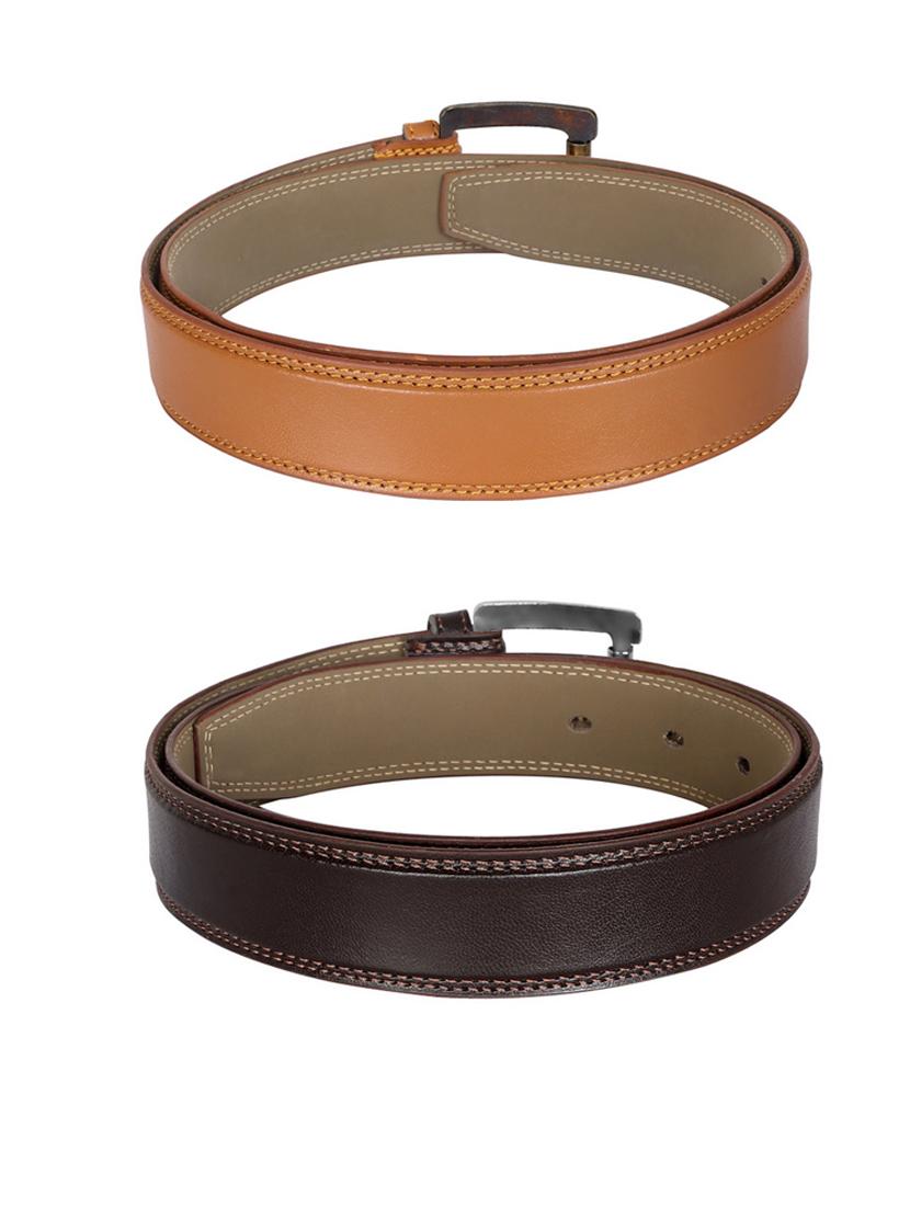 pack of 2 leatherette belt - 19232121 - Standard Image - 2