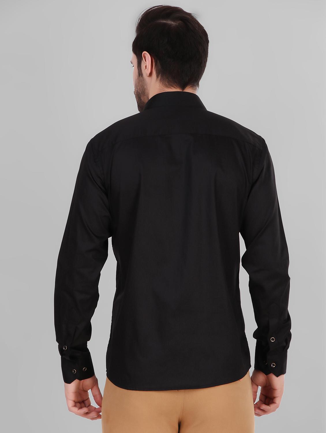 mens solid casual shirt - 19232574 - Standard Image - 2