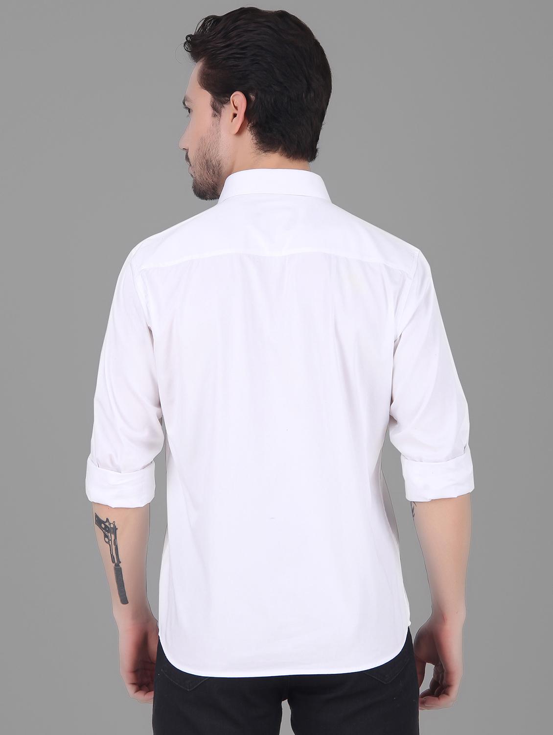 mens solid casual shirt - 19232575 - Standard Image - 2
