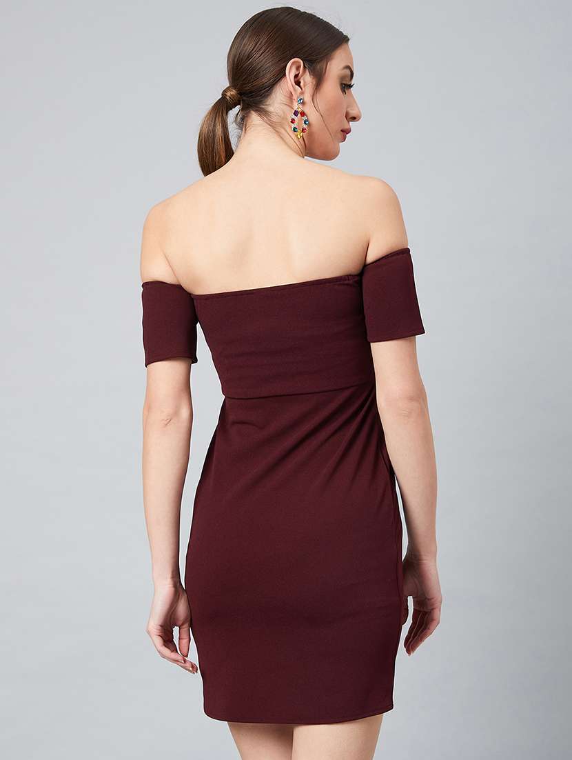 women's bodycon solid dress - 19232996 -  Standard Image - 2