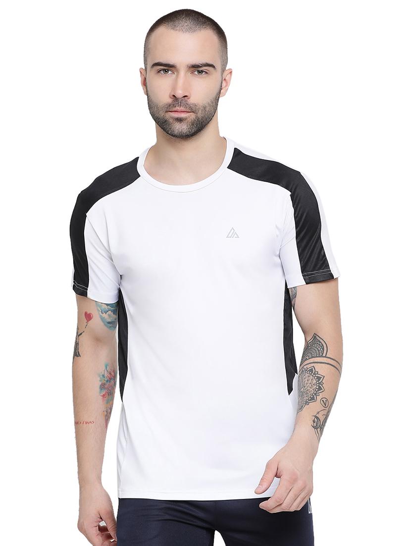 round neck color block t-shirt