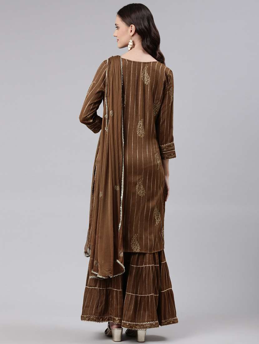 printed kurta sharara set - 19257403 - Standard Image - 2