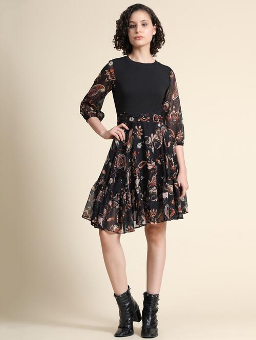 women's tiered dress floral dress - 19257614 -  Standard Image - 0
