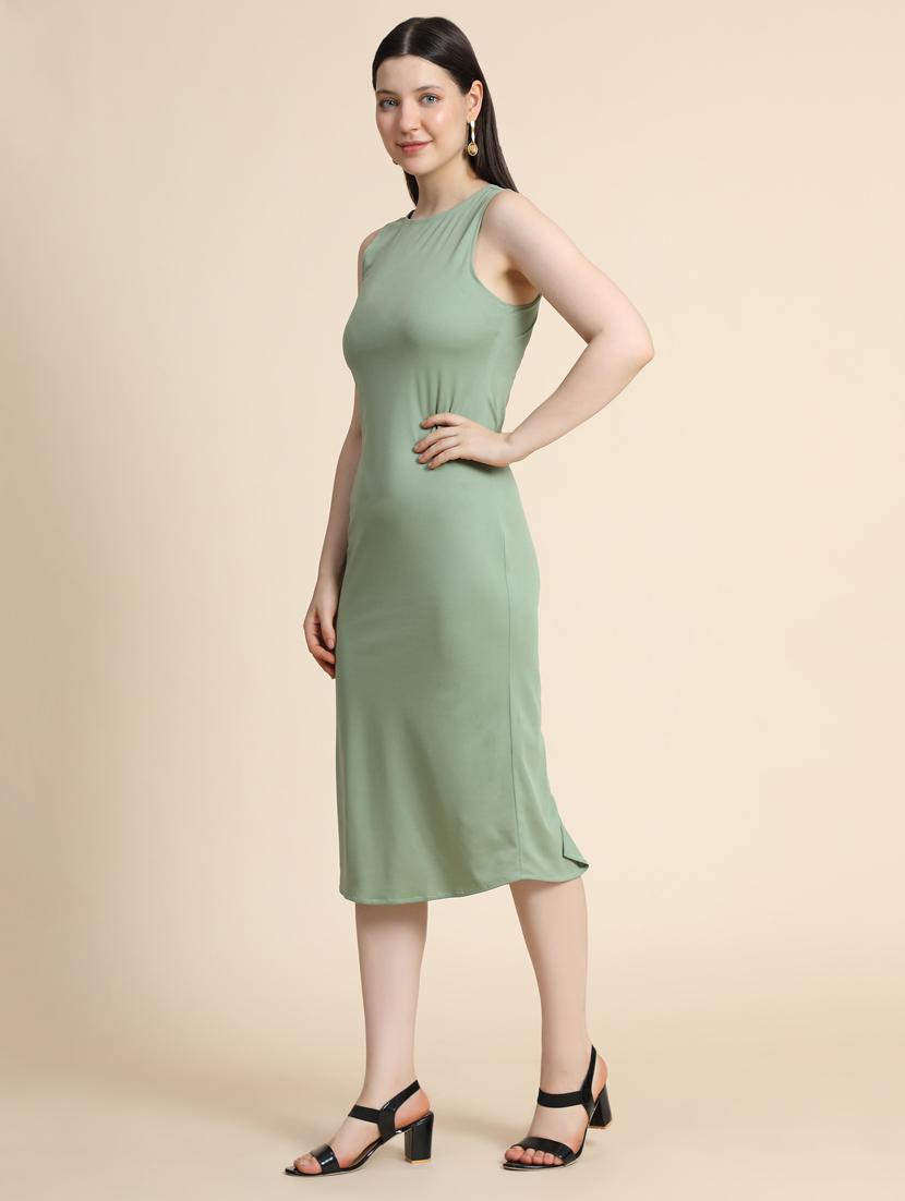 women's sheath solid dress - 19257639 - Standard Image - 2