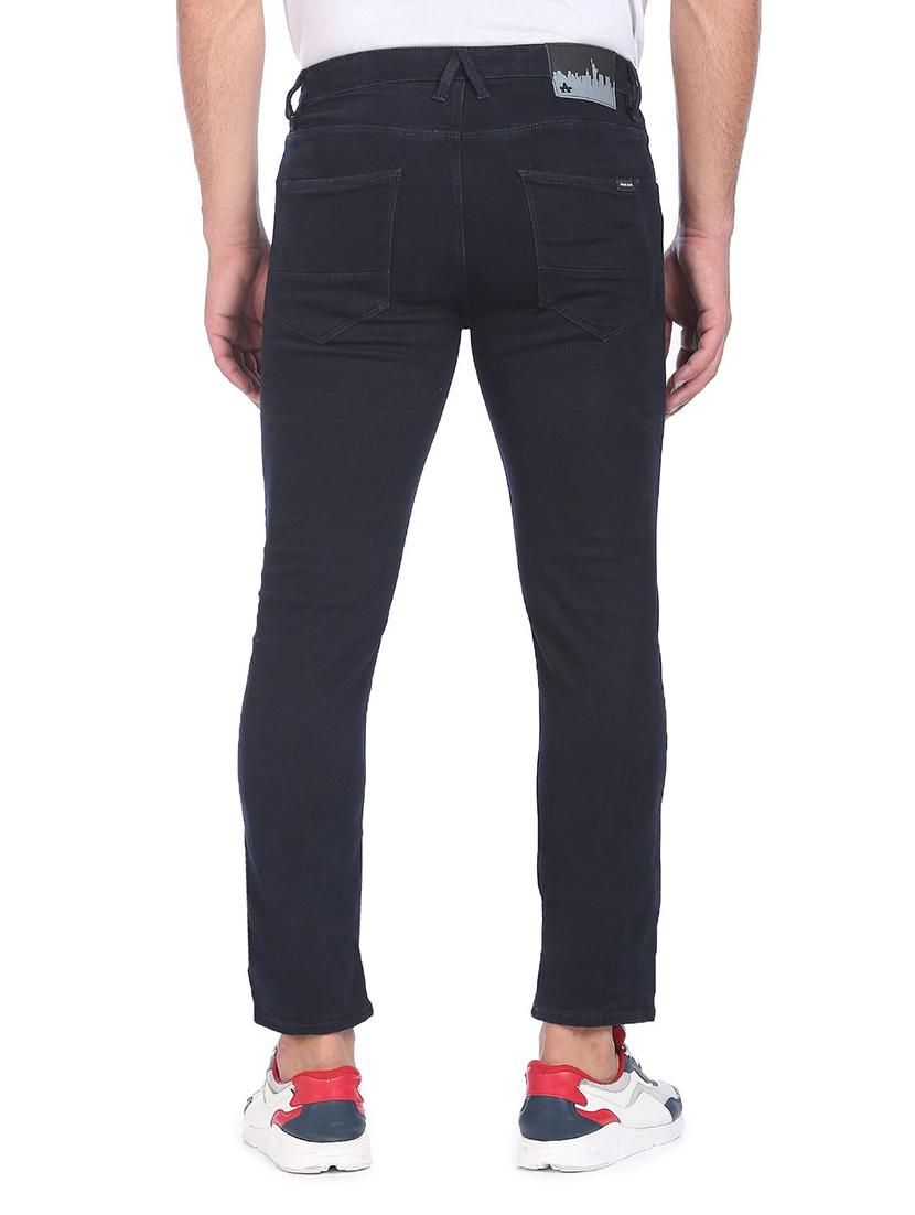 black solid plain jean - 19258303 - Standard Image - 2