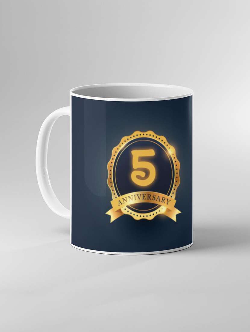anniversary printed coffee mug