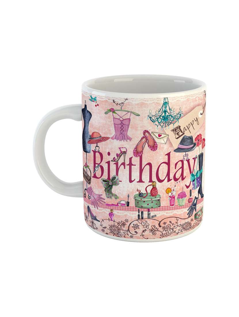 birthday printed coffee mug