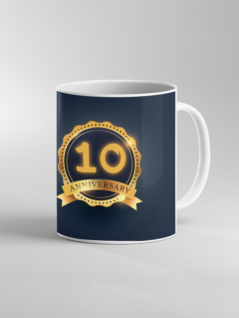 anniversary printed coffee mug - 19260061 - Standard Image - 2