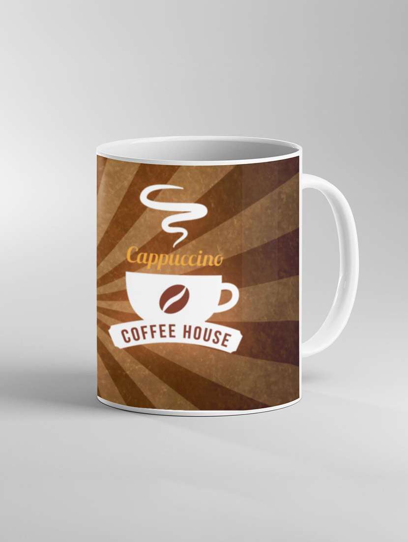 brown  printed coffee mug - 19260091 -  Standard Image - 2