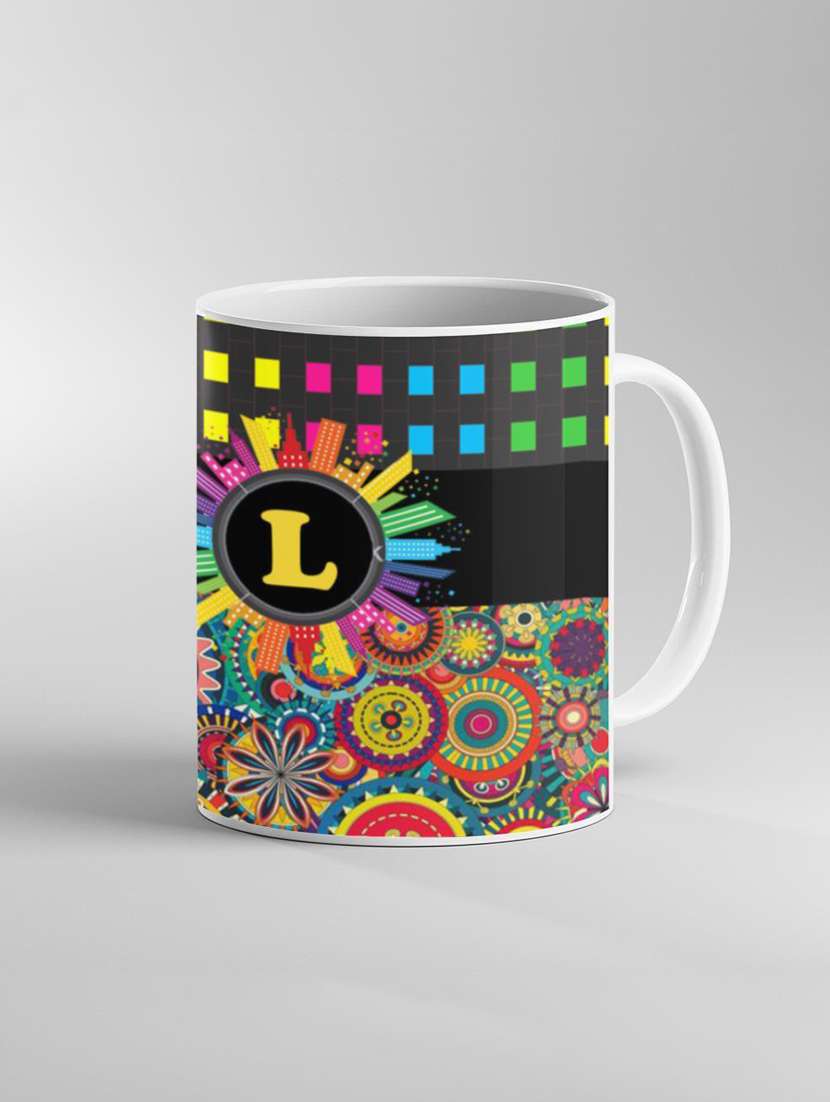 multi coloured printed coffee mug - 19260158 -  Standard Image - 2